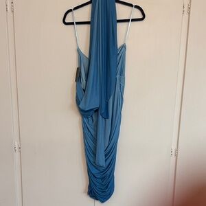 JLUXLABEL multiple styles Blue Draped Dress